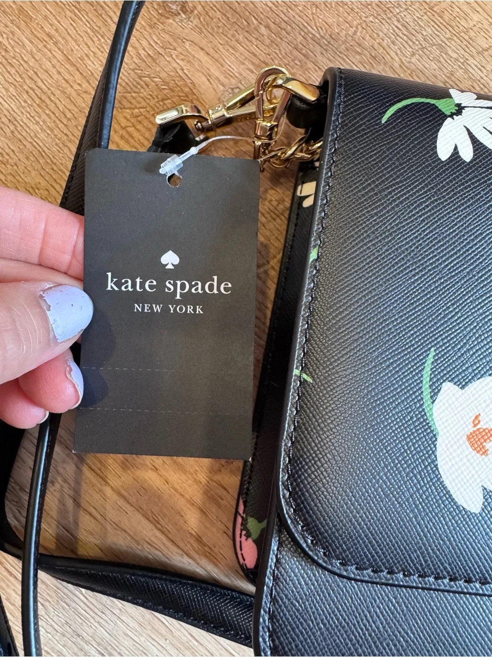 Kate Spade New York Madison Floral Waltz Flap Convertible Crossbody bag NWT